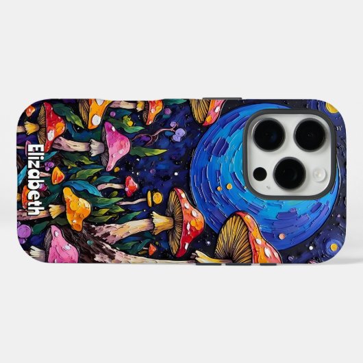 Psychedelische schimmels Case-Mate iPhone case (Achterkant (horizontaal))