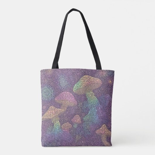 Psychedelische schimmels Galaxy - Canvas tas (Achterkant)