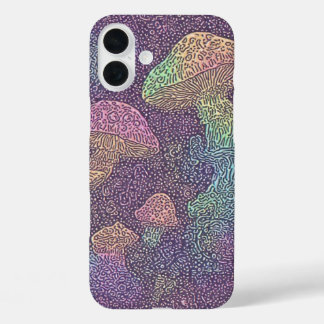 Psychedelische schimmels Galaxy - IPhone 16 Hoesje