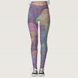 Psychedelische schimmels Galaxy - Leggings