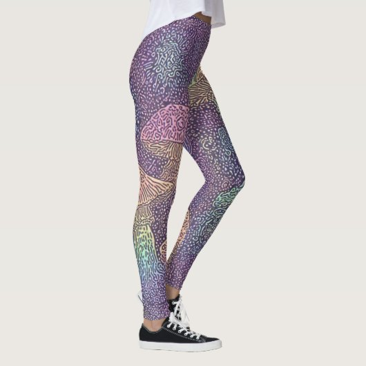 Psychedelische schimmels Galaxy - Leggings (Rechts)
