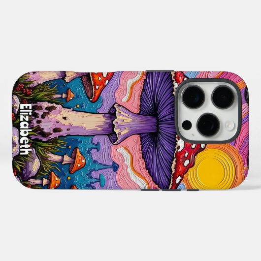 psychedelische schimmeltuin Case-Mate iPhone case (Achterkant (horizontaal))