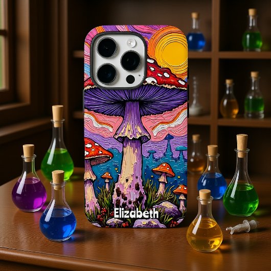 psychedelische schimmeltuin Case-Mate iPhone case