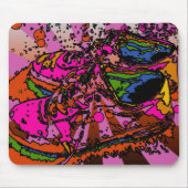 Psychedelische Schoenen Mousepad Muismat (Voorkant)