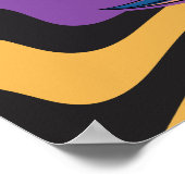 Psychedelische Schorpioen omhelst de Vibe Art Poster (Hoek)