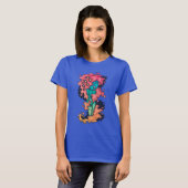 psychedelische sirene t-shirt (Voorkant volledig)