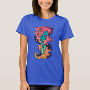 psychedelische sirene t-shirt