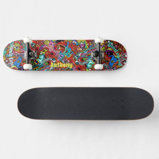 Psychedelische Skateboarddeck Persoonlijk Skateboard (Horizontaal)