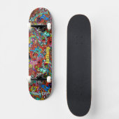 Psychedelische Skateboarddeck Persoonlijk Skateboard (Voorkant)