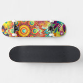 Psychedelische Skateboarddeck Persoonlijk Skateboard (Horizontaal)