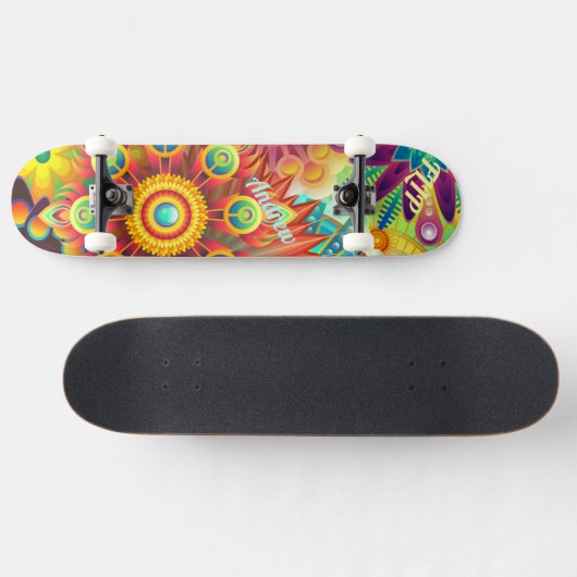 Psychedelische Skateboarddeck Persoonlijk Skateboard (Horizontaal)