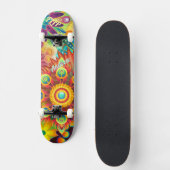 Psychedelische Skateboarddeck Persoonlijk Skateboard (Voorkant)