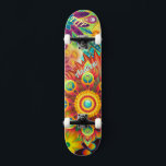 Psychedelische Skateboarddeck Persoonlijk Skateboard<br><div class="desc">Psychedelische Skateboarddeck.Maak het je eigen door je tekst toe te voegen. Om toegang te krijgen tot geavanceerde bewerkingstools,  ga je naar "Personaliseer deze sjabloon" en klik je op "Details",  scroll naar beneden en klik op de "klik om verder aan te passen" link.</div>