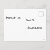 Psychedelische Skiën Kerstman Feestdagenkaart (Achterkant)