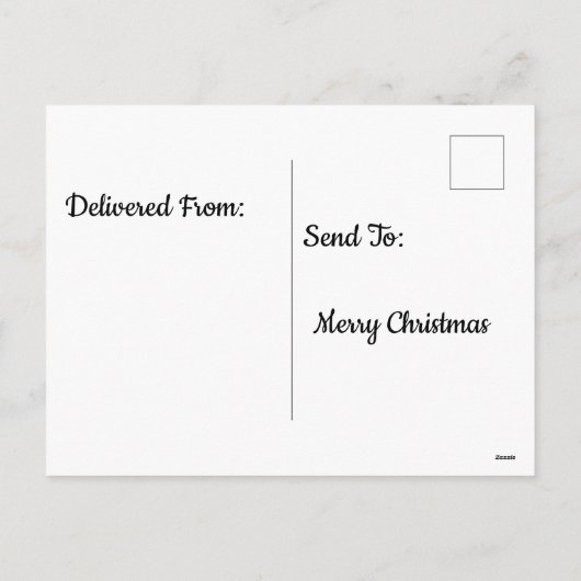 Psychedelische Skiën Kerstman Feestdagenkaart (Achterkant)