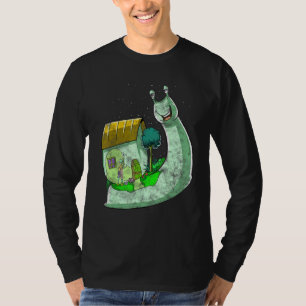 Psychedelische slak geïnspireerd door trippy slg-g t-shirt