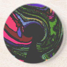 Psychedelische sleutelgat Onderzetters