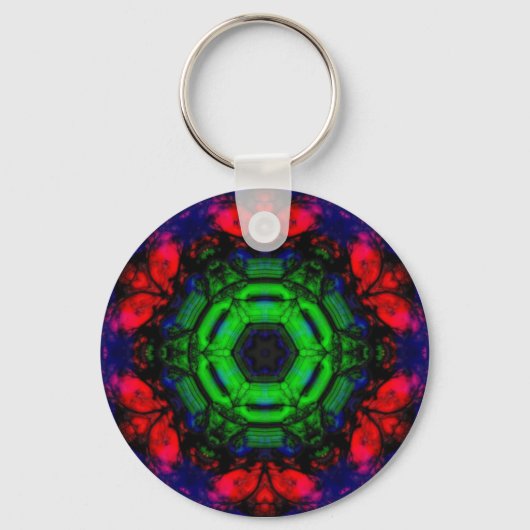 PSYCHEDELISCHE SLEUTELRING #001 SLEUTELHANGER (Voorkant)