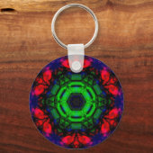 PSYCHEDELISCHE SLEUTELRING #001 SLEUTELHANGER (Voorkant)