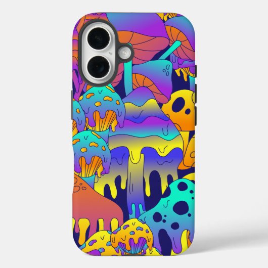 Psychedelische Smeltende Paddenstoel iPhone / iPad Case-Mate iPhone Case (Achterkant)