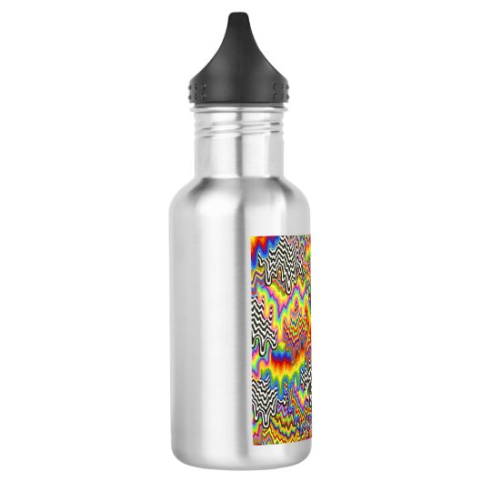 Psychedelische Smeltende Regenboog Water Fles (Links)