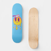 psychedelische smiley persoonlijk skateboard (Voorkant)