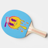 psychedelische smiley tafeltennisbatje (Zijkant)