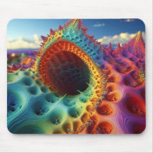 Psychedelische Snakehole op een verlaten planeet