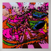 Psychedelische Sneaker Poster (Voorkant)