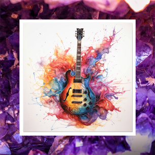 Psychedelische Spattende Gitarren Foto Kunst #15 Afdruk