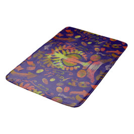 Psychedelische spiegelsymmetrie Abstracte kunst Badmat