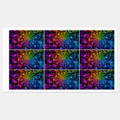 psychedelische spiraal fibonacci-spiraal labels (Vel)