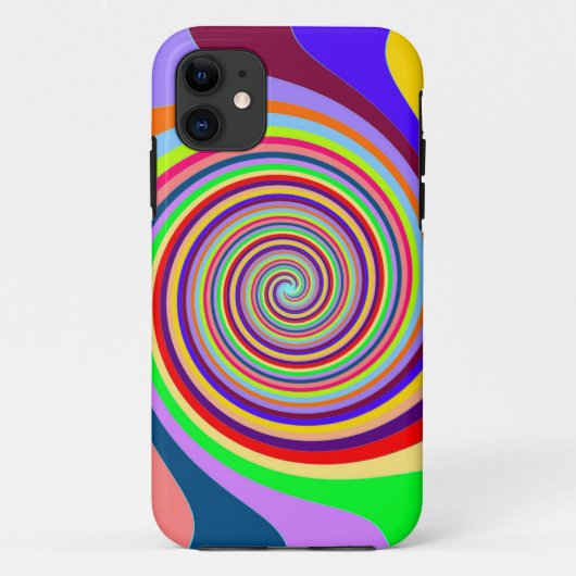 Psychedelische Spiraal iPhone 5 Hoesje (Achterkant)
