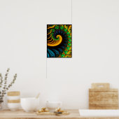 Psychedelische Spiraal Poster (Keuken)