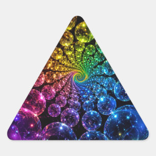 Psychedelische spiraal sticker