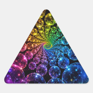 Psychedelische spiraal sticker