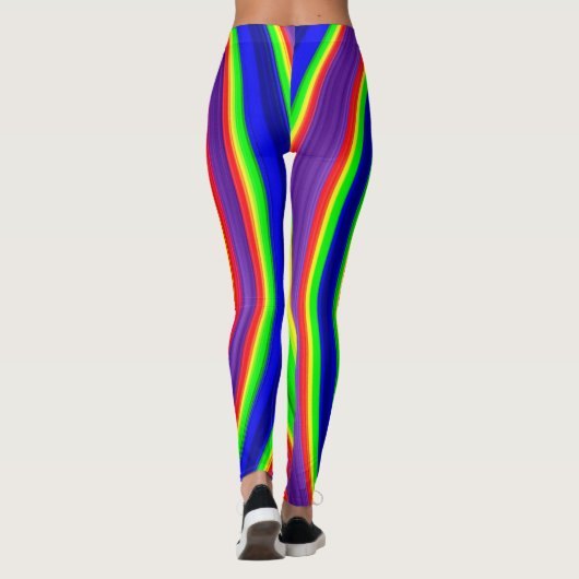 Psychedelische spiralen leggings (Achterkant)