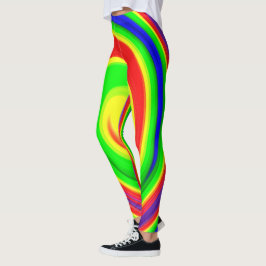 Psychedelische spiralen leggings