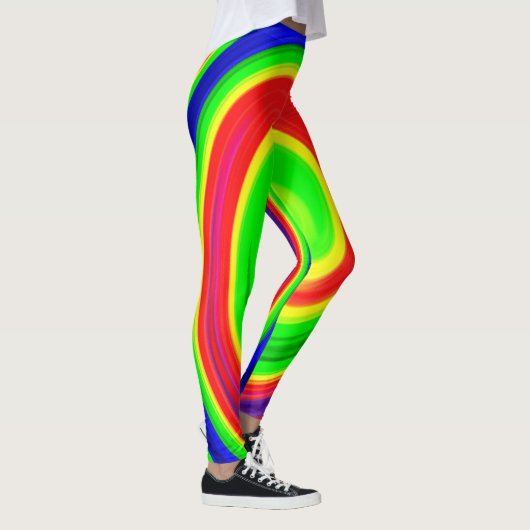 Psychedelische spiralen leggings (Rechts)