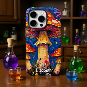Psychedelische Starburst Garden iPhone 16 Pro Hoesje