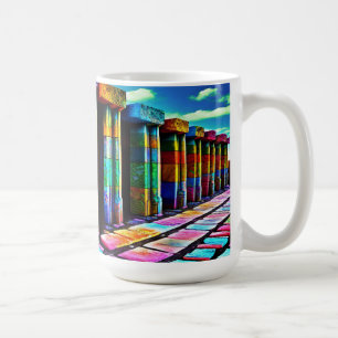 Psychedelische stenen koffiemok