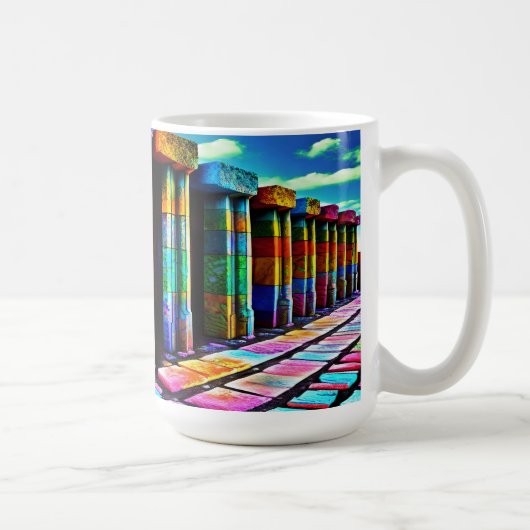 Psychedelische stenen koffiemok (Rechts)