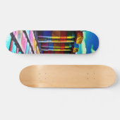 Psychedelische stenen persoonlijk skateboard (Horizontaal)