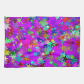 Psychedelische sterren keukenhanddoek (Horizontaal)