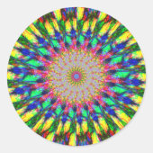 Psychedelische Sticker in het oog (Voorkant)