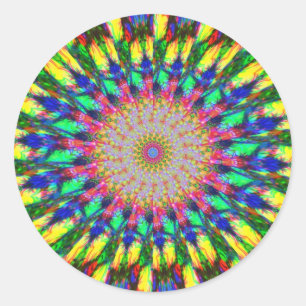 Psychedelische Sticker in het oog