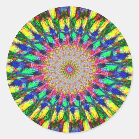 Psychedelische Sticker in het oog (Voorkant)