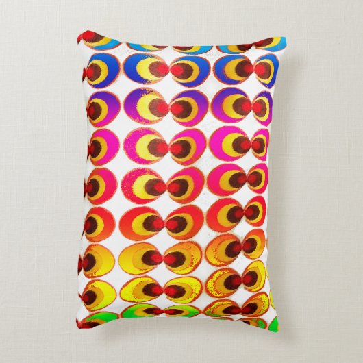 Psychedelische stof accent kussen (Achterkant (Verticaal))