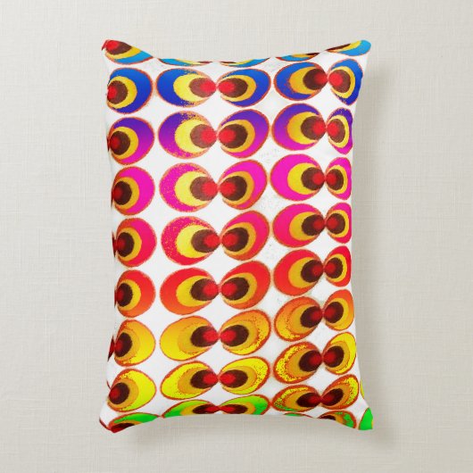 Psychedelische stof accent kussen (Voorkant(Verticaal))