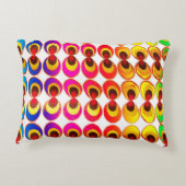 Psychedelische stof accent kussen (Achterkant)